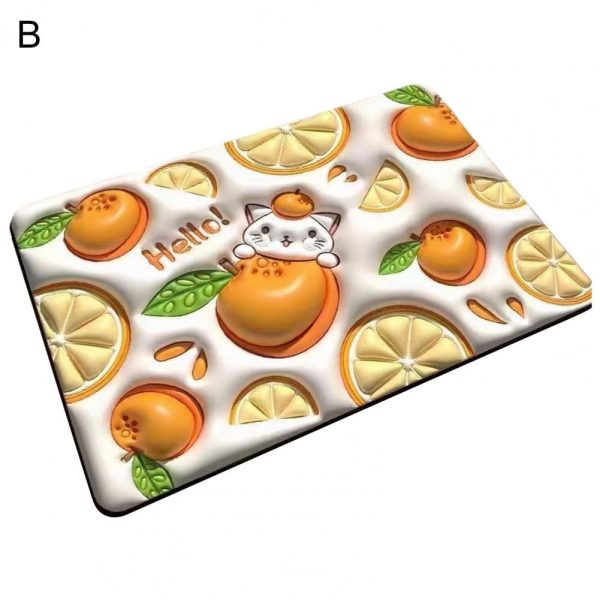 3D Visual Bathroom Rugs Non-Slip Easy to Clean Quick Drying Floor Mat