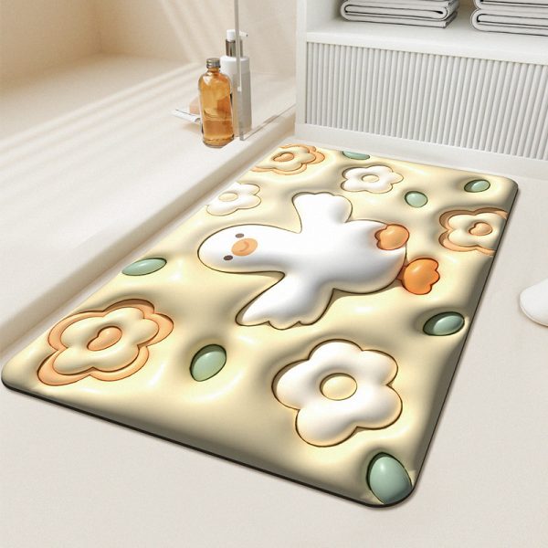 3D Visual Anti-Slip Absorbent Bath Mat