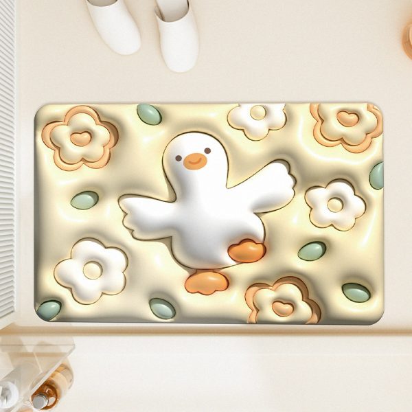 3D Visual Anti-Slip Absorbent Bath Mat