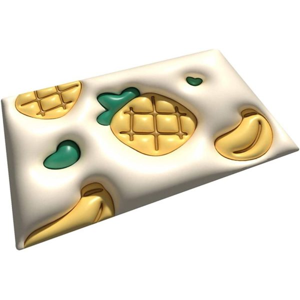 Diatom Mud Bath Mat | 3D Soft Absorbent Pineapple