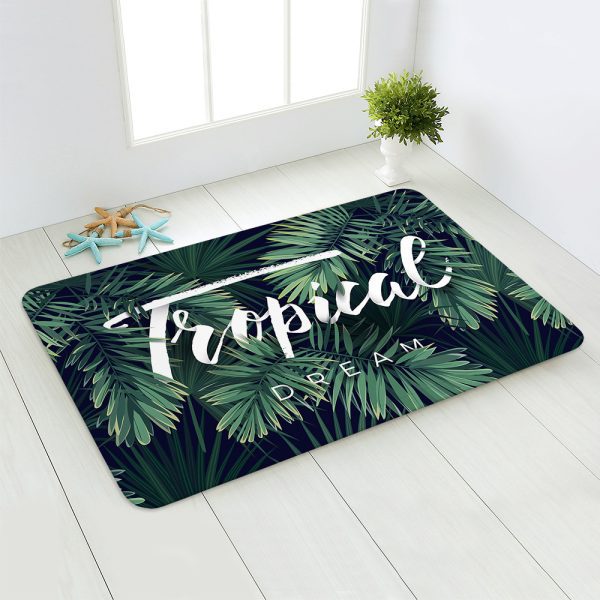 Sandy Beach Shells Plush BathMat Non Slip
