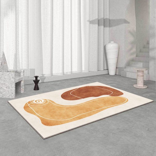Japanese wabi-sabi style simple light luxury bath mat