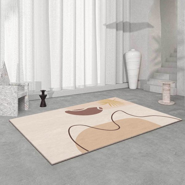 Japanese wabi-sabi style simple light luxury bath mat