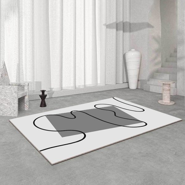 Japanese wabi-sabi style simple light luxury bath mat