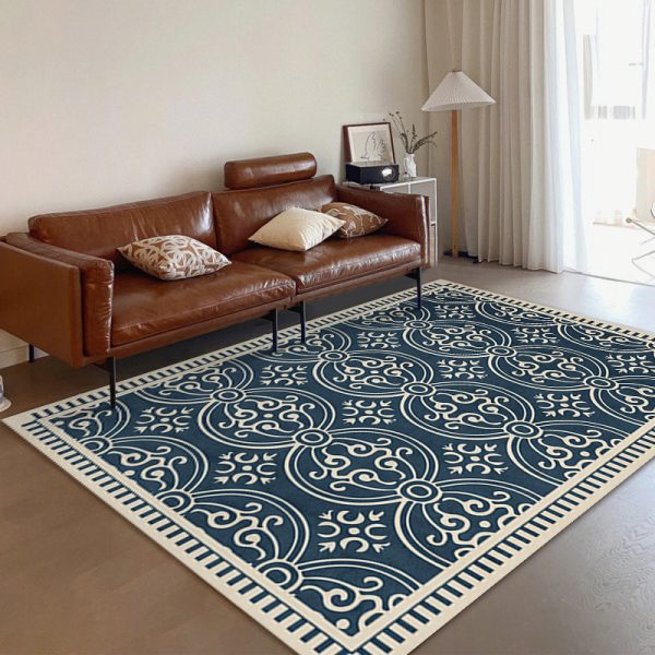 Vintage minimalist French dirt-resistant floor mat
