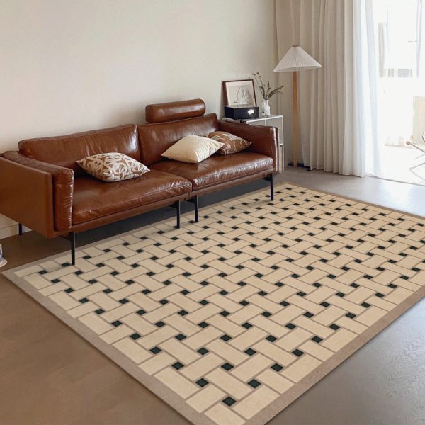 Vintage minimalist French dirt-resistant floor mat