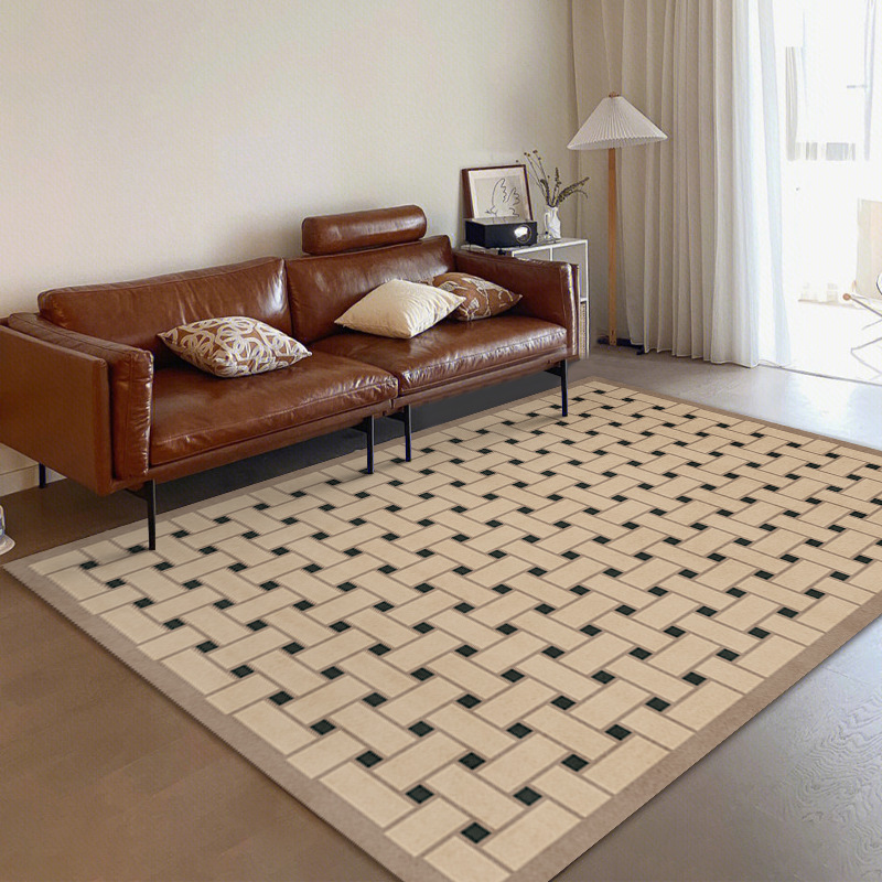 Vintage minimalist French dirt-resistant floor mat