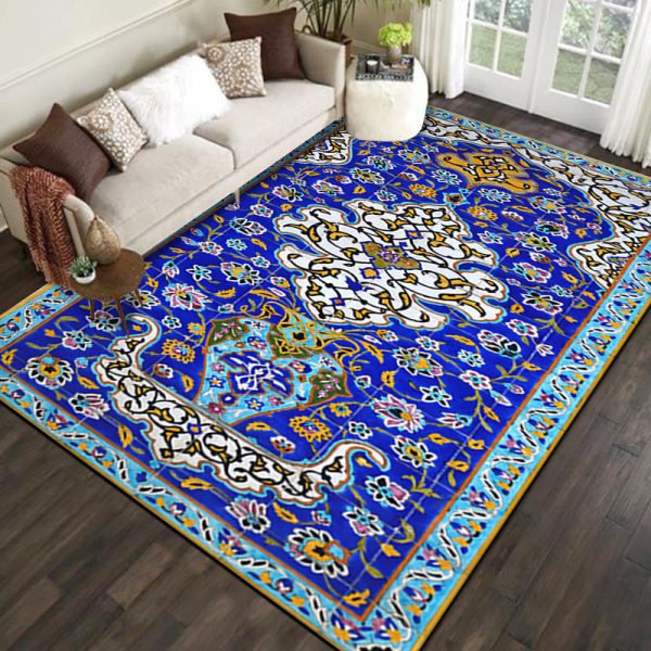 Bohemian ethnic style is dirt-resistant and soft floor mat