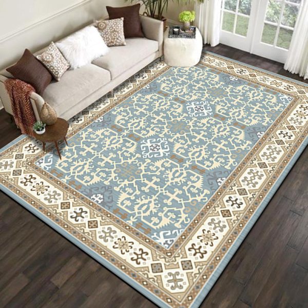 Bohemian ethnic style is dirt-resistant and soft floor mat