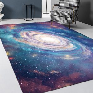 Cosmic starry sky soft absorbent bath mat
