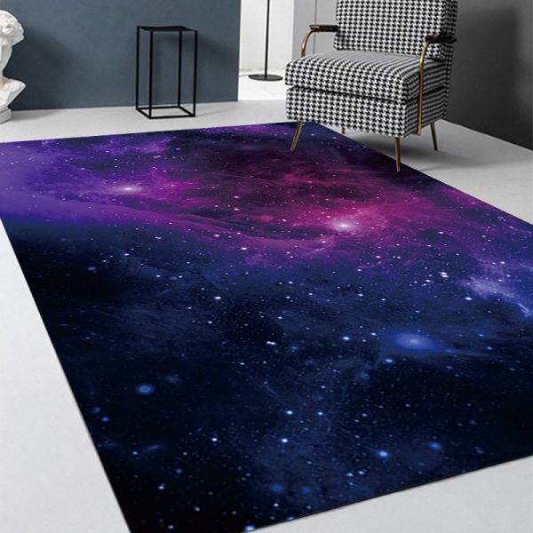 Cosmic starry sky soft absorbent bath mat