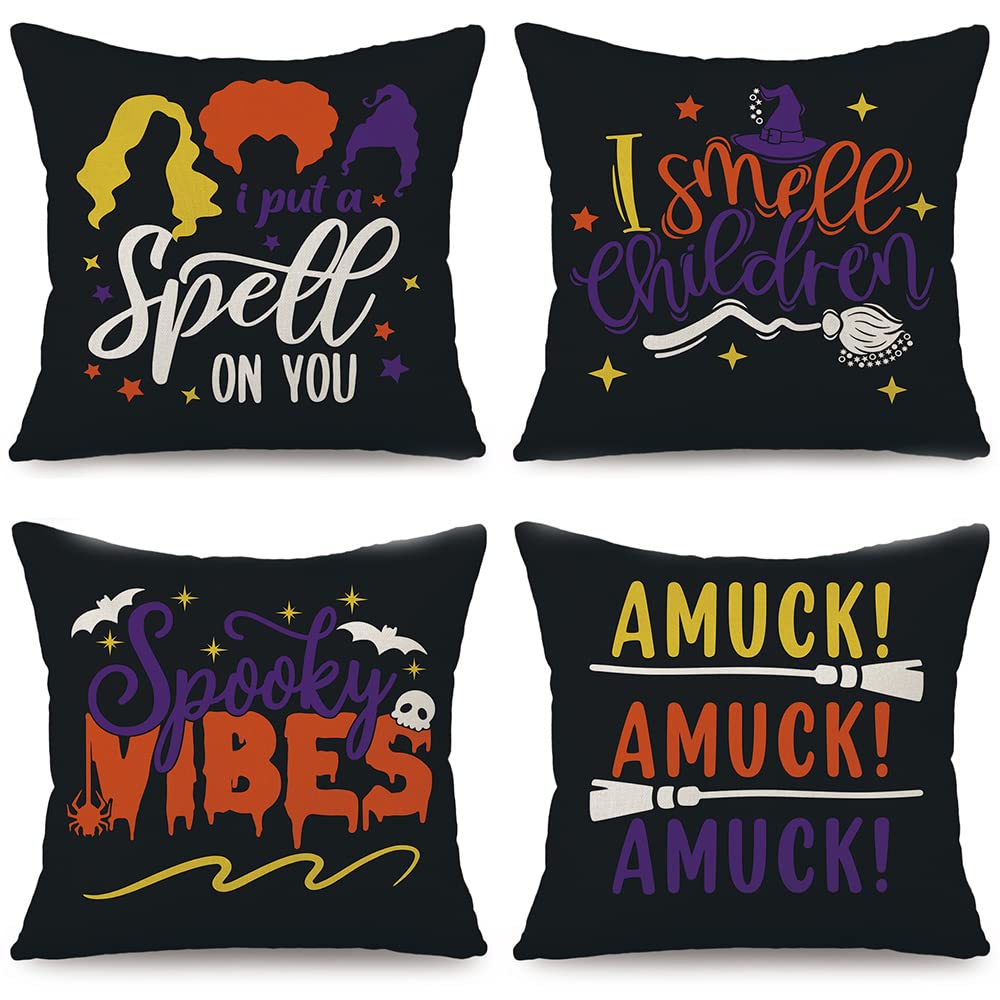 Halloween Amuck! Pillow Covers