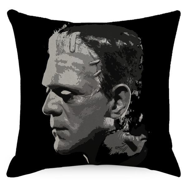 Halloween Gothic Couple Horror Throw Pillow Cover