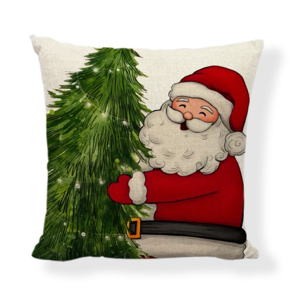 Christmas Snowman Pillow Covers Throw Cushion Case
