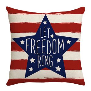 Throw Pillow Covers Red Strip Throw Pillow Case