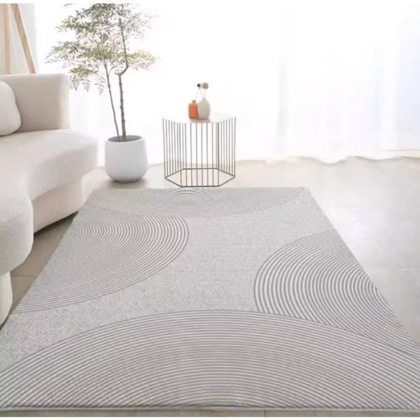 Artistic Abstract Living Room rug Machine Washable Non-Slip Soft Smudge-Proof Non-Shedding
