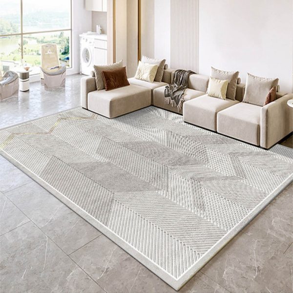 Modern Fashion Minimalist Elegant Water Absorbent Non-slip Living Room Rug