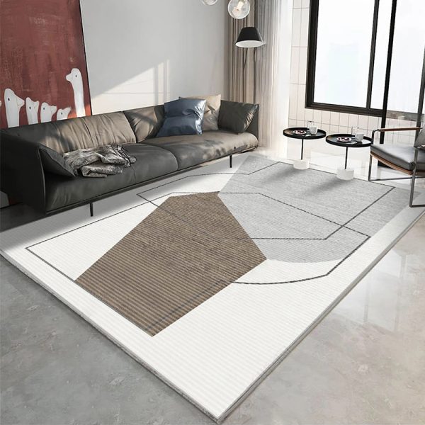 Modern Fashion Minimalist Elegant Water Absorbent Non-slip Living Room Rug