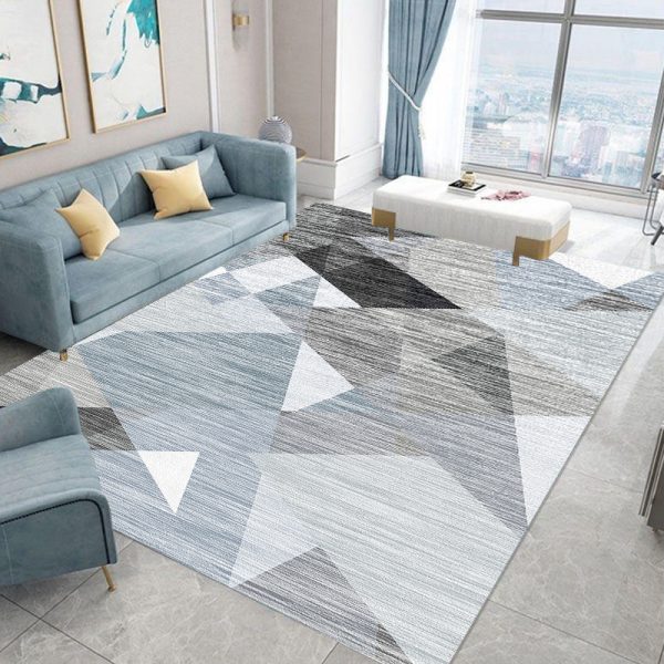European-style geometric three-dimensional splicing non-slip thickened living room carpet