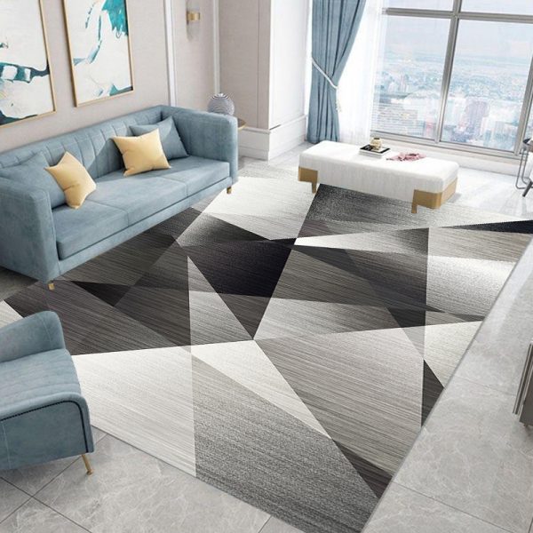 European-style geometric three-dimensional splicing non-slip thickened living room carpet