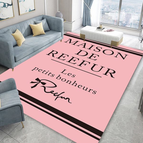 Ins style cartoon printing non-slip thickened living room carpet
