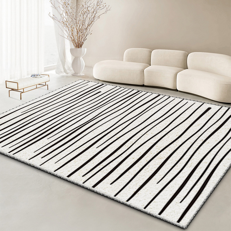 Wabi-sabi style imitation cashmere skin-friendly comfortable living room carpet