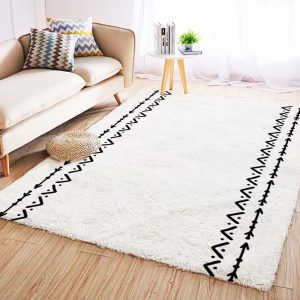 Tatami wabi sabi style imitation cashmere living room rug