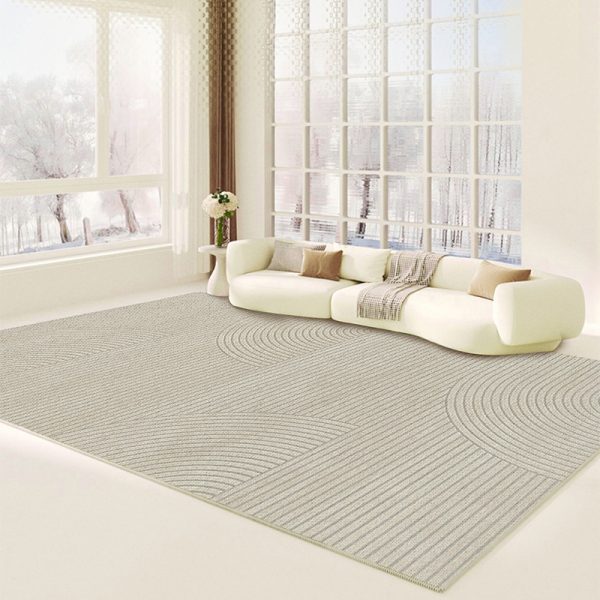 Nordic cream wind loop velvet thickened living room carpet