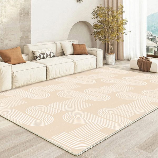 Nordic cream wind loop velvet thickened living room carpet