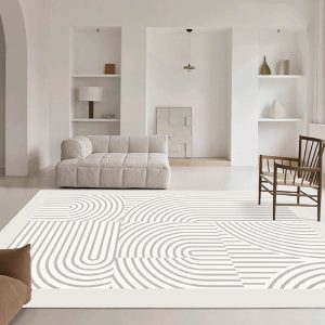 Japanese style minimalist line light luxury living room carpet