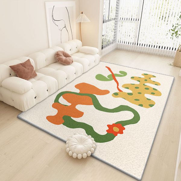 Abstract Garden Childlike Cashmere Living Room Rug