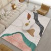 Modern minimalist abstract art large area living room rug