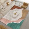 Modern minimalist abstract art large area living room rug