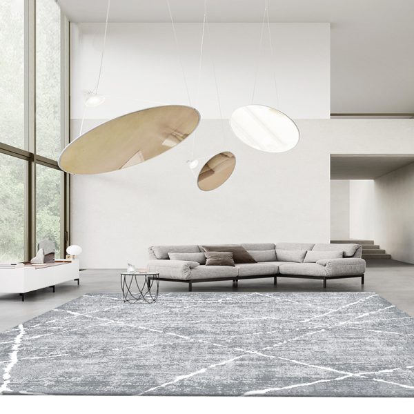 Simple gray thickened safety and environmental protection living room carpet