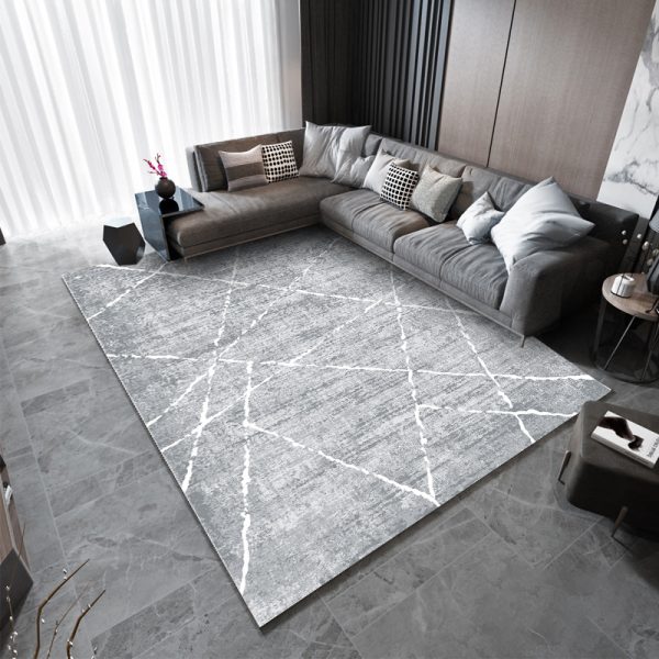 Simple gray thickened safety and environmental protection living room carpet