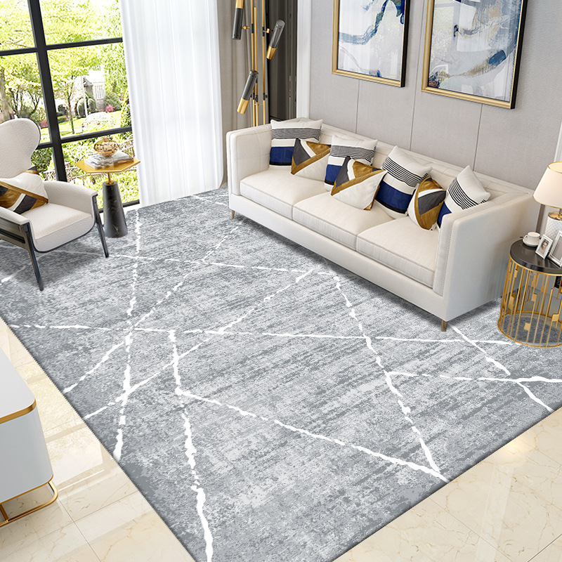 Simple gray thickened safety and environmental protection living room carpet