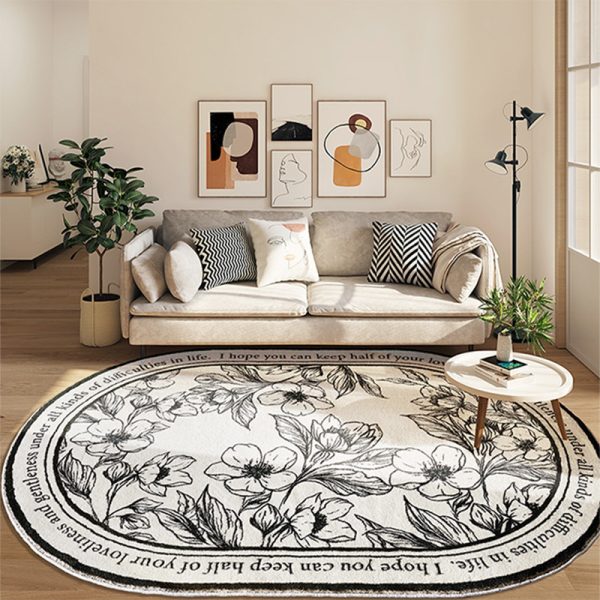 Nordic ins wabi-sabi imitation cashmere absorbent living room carpet