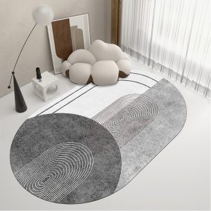 Simple Wabi-Sabi Irregular Lines Super Soft Living Room Rug