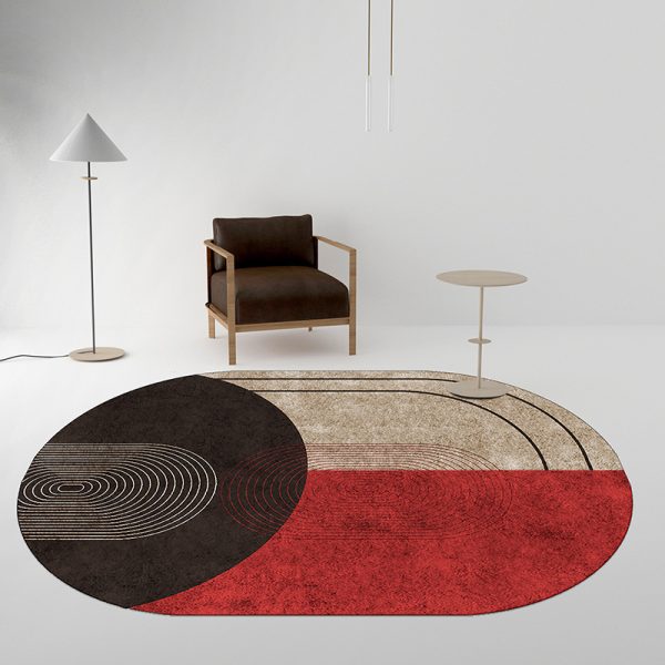 Simple Wabi-Sabi Irregular Lines Super Soft Living Room Rug