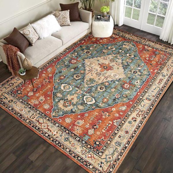 Turkish national style retro living room rug