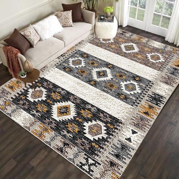Turkish national style retro living room rug