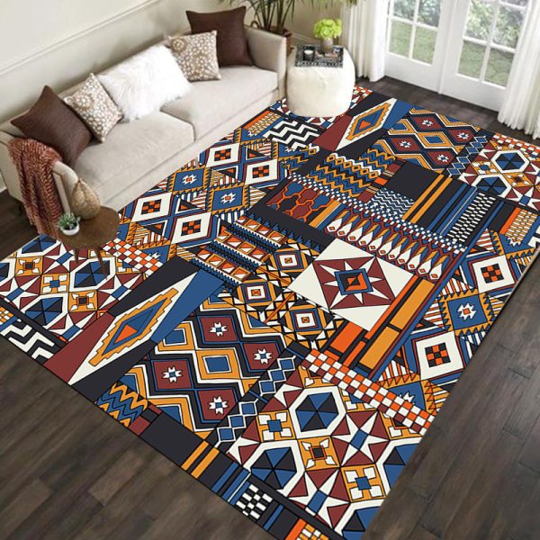Turkish national style retro living room rug