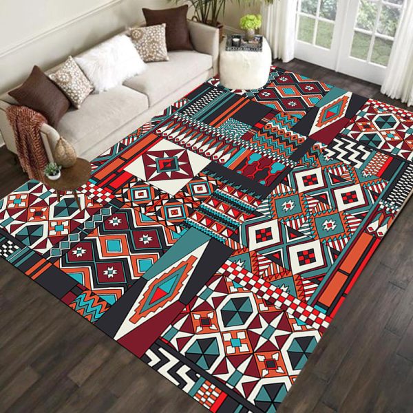 Turkish national style retro living room rug