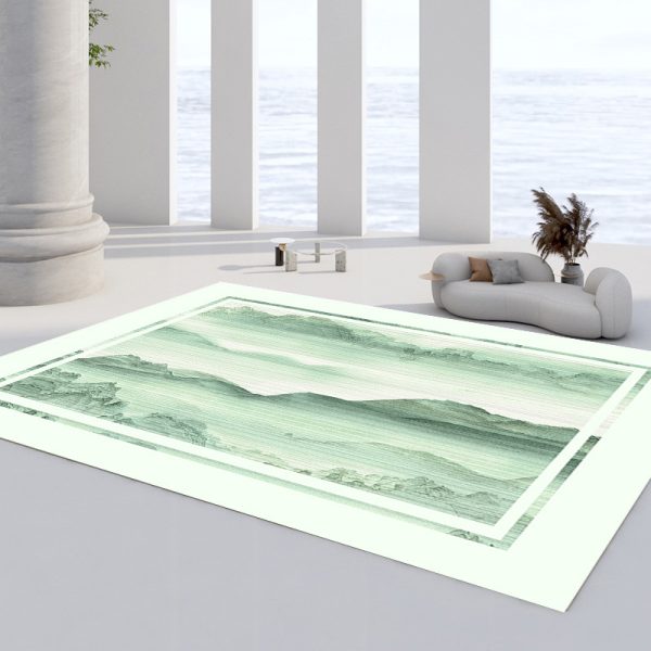 Modern minimalist ink style landscape painting living room carpet