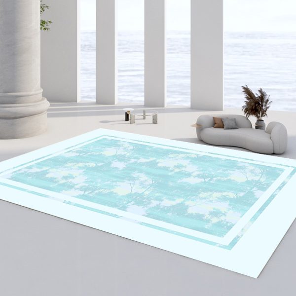 Modern minimalist ink style landscape painting living room carpet