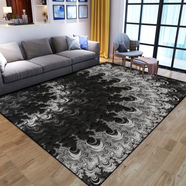 3D visual light stain-resistant non-slip living room carpet