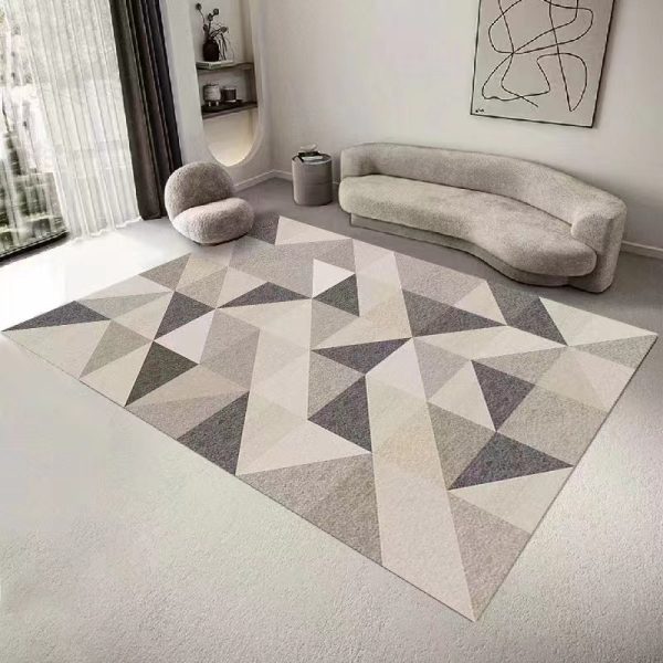 Nordic rhombus living room rug