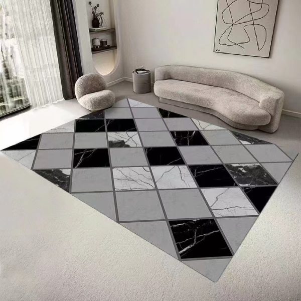 Nordic rhombus living room rug