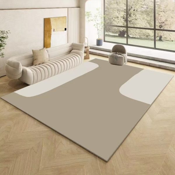 Simple circle velvet petty bourgeoisie living room rug