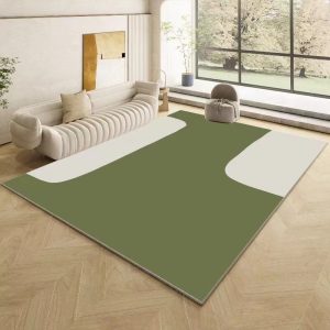 Simple circle velvet petty bourgeoisie living room rug